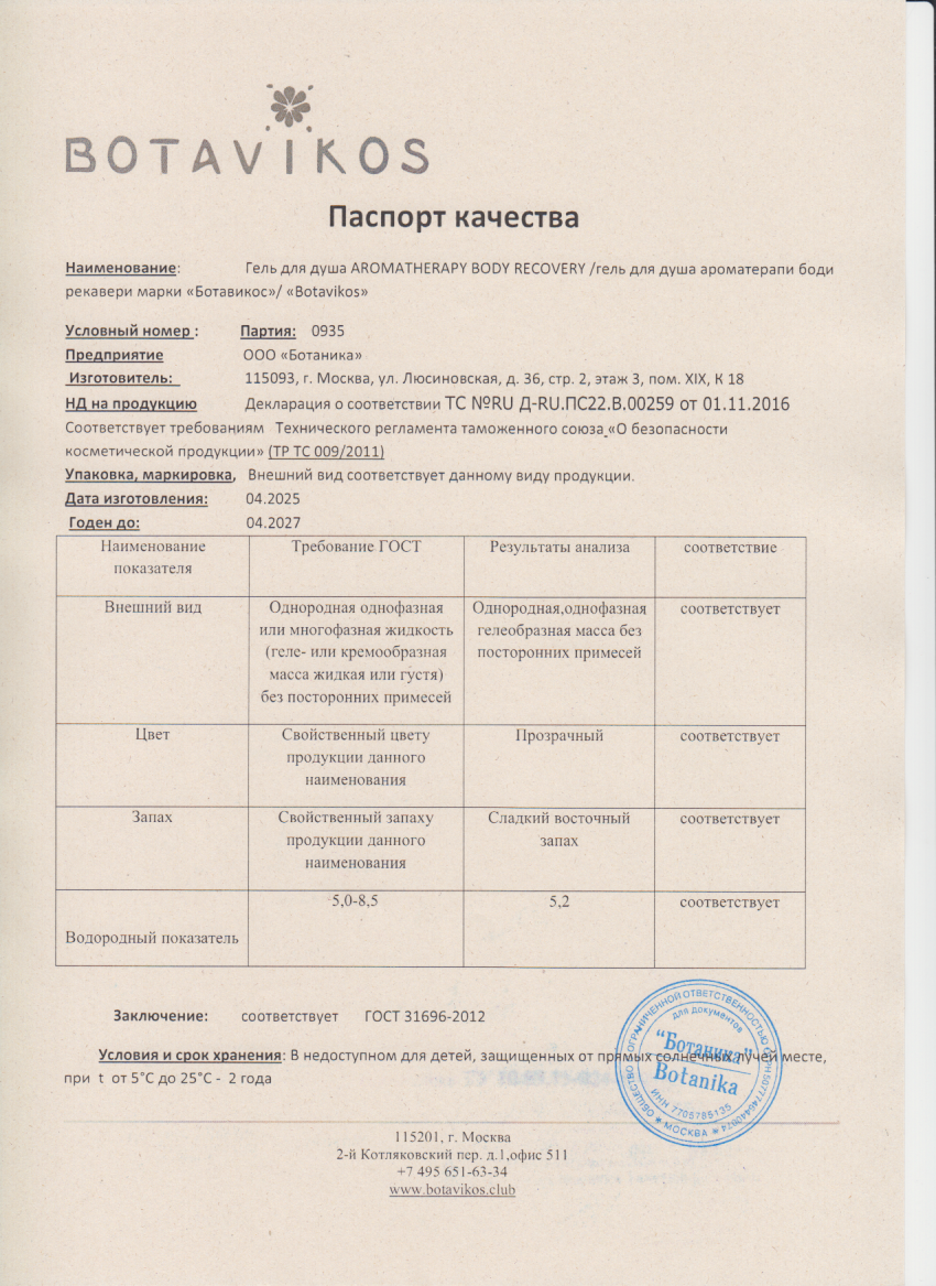 Паспорт №042025